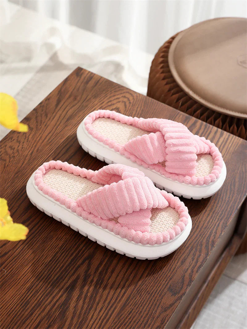 Pantofole Casa Open-Toe Effetto Zen