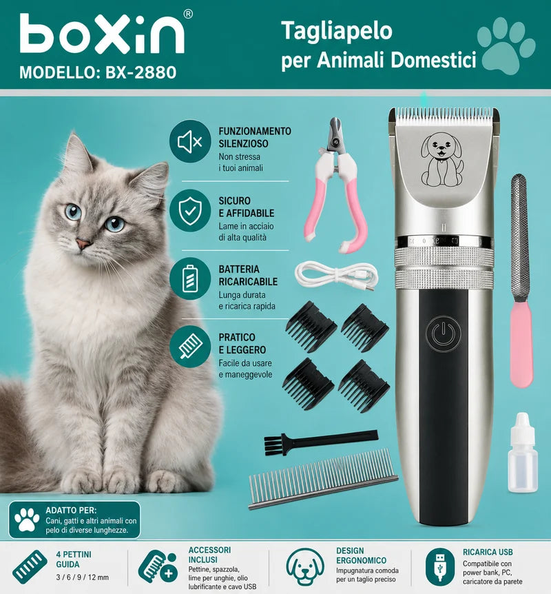Tosatrice Elettrica Professionale per Cani e Gatti
